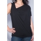 One-Shoulder Shirt schwarz