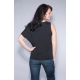 One-Shoulder Shirt schwarz