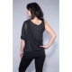 One Shoulder Chiffon-Shirt